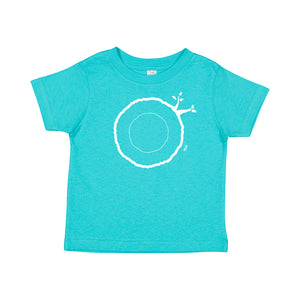 1st Birthday Tshirt Countable Tree Rings Forest Green