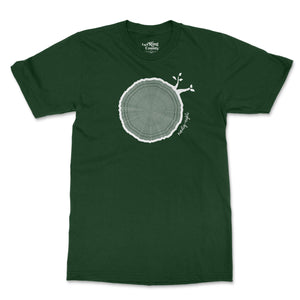 Open image in slideshow, 98th Birthday Tshirt Countable Tree Rings Forest Green
